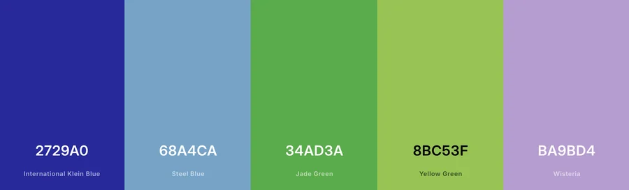 Coolors color palette generator, blue and green tones