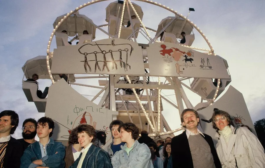 Jean-Michel Basquiat's Ferris wheel for Luna Luna