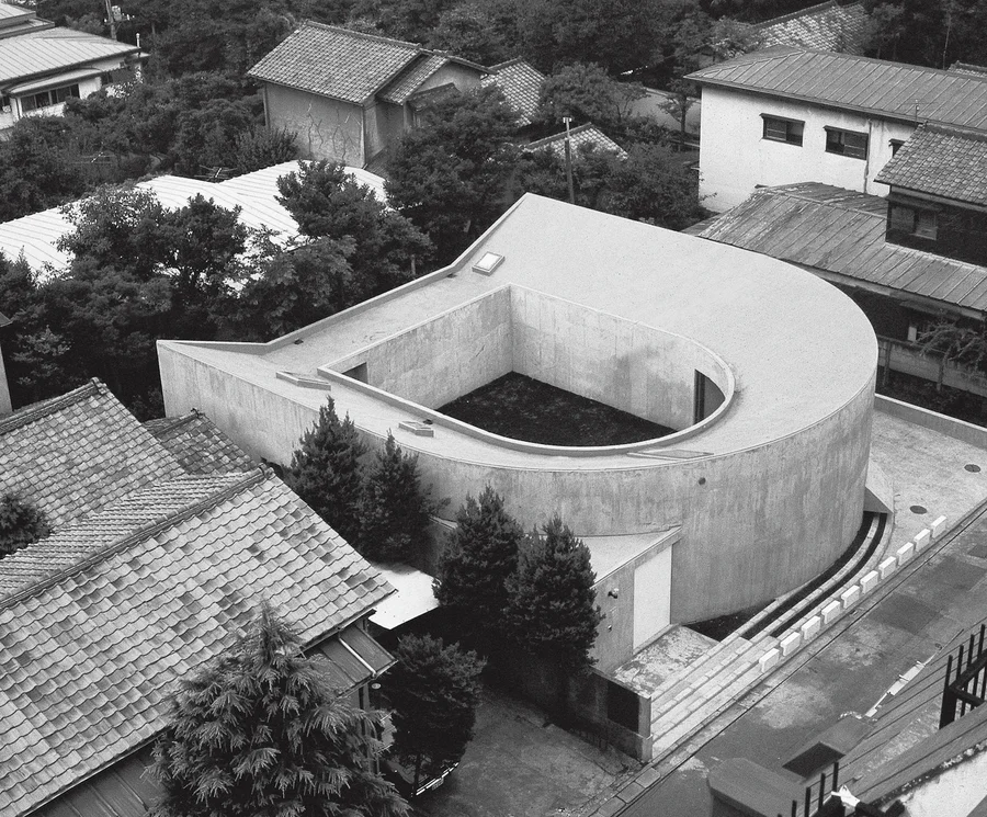 White U House aerial view, black and white